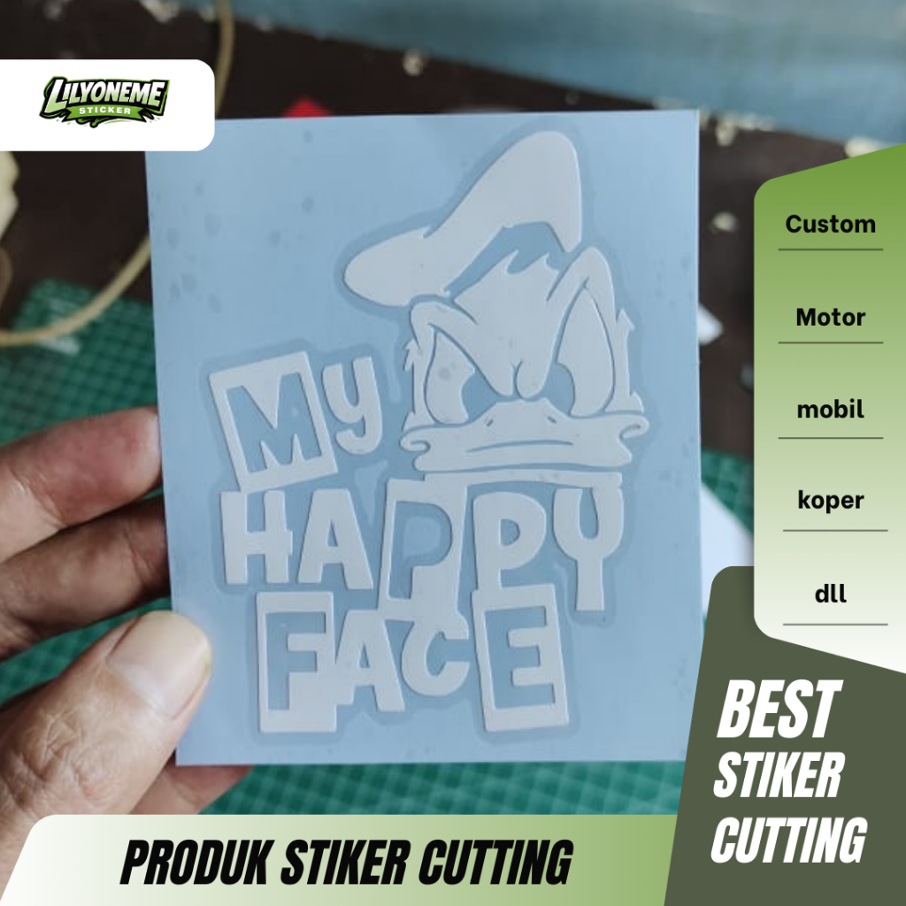 STIKER DONALD DUCK 1 | STIKER CUTTING | CUSTOM MOBIL LAPTOP KOPER MOTOR DLL