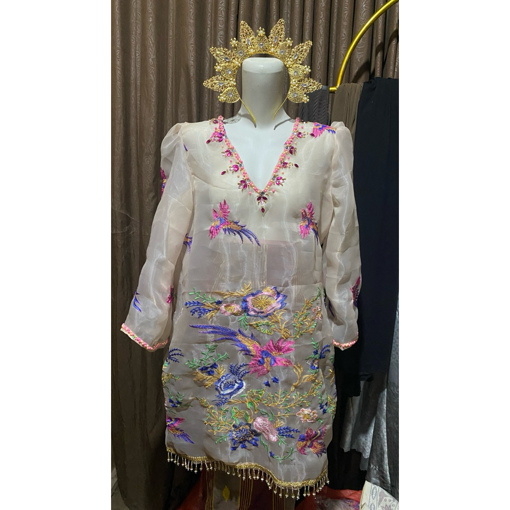 BAJU BODO ORGANZA CENDRAWASIH