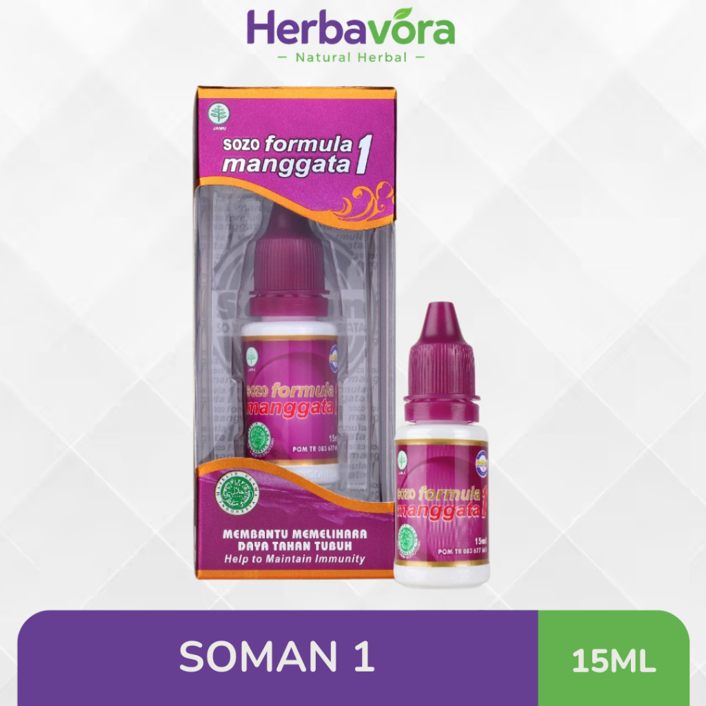 Soman 1 Sozo Formula Manggata Obat Jamu Tetes Herbal 15 ml Asli BPOM Original 100%