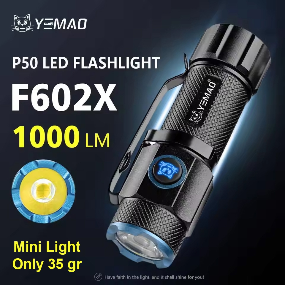 Senter Mini YEMAO F602X magnetik