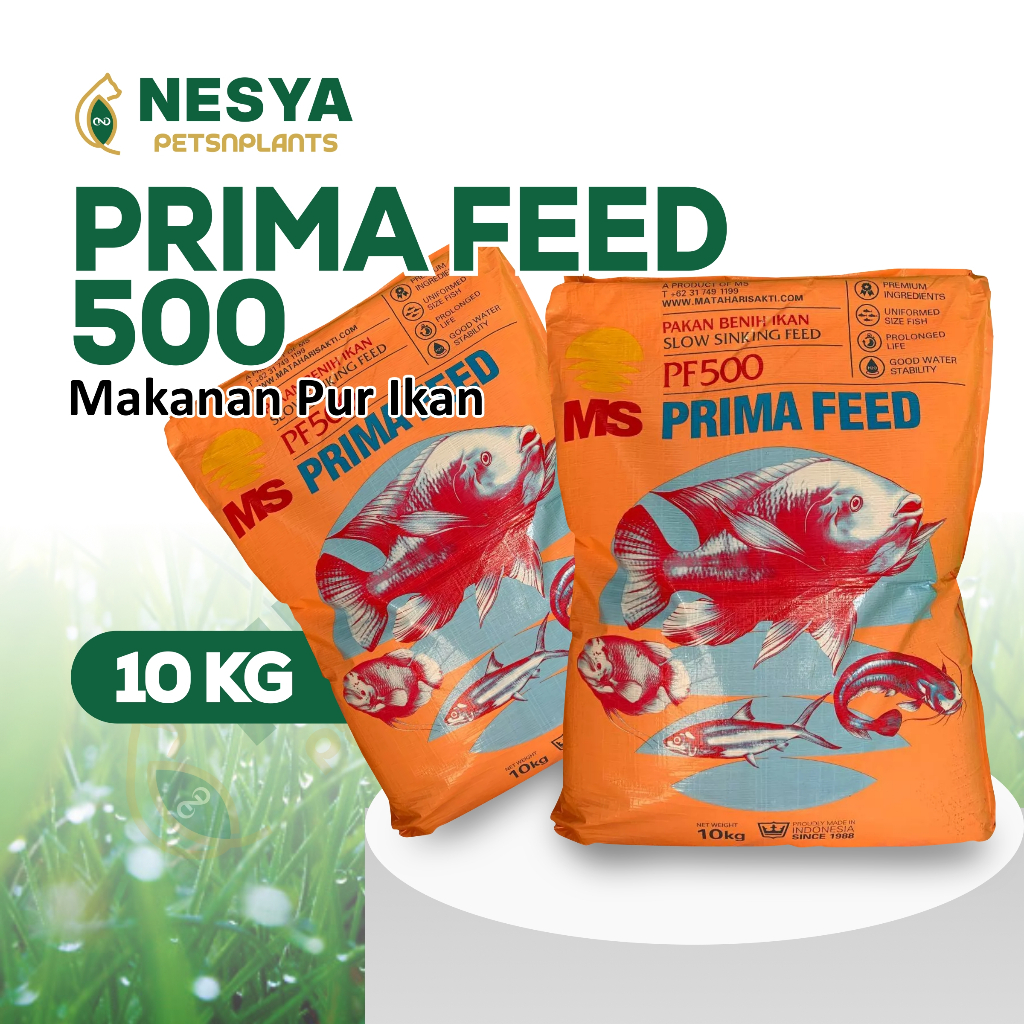 1KARUNG/ZAK PF 500 kemasann10KG Pelet Benih Ikan | PF500 Seed Fish Feed