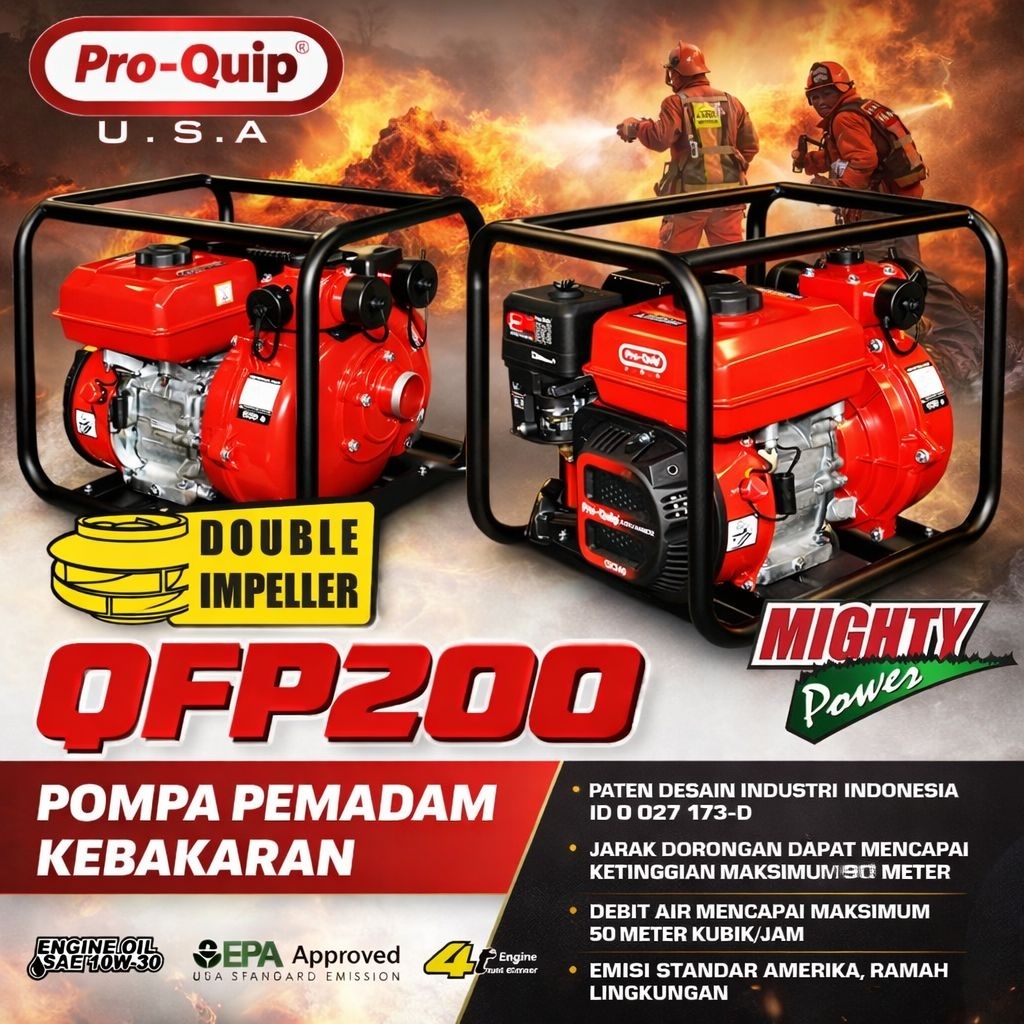 Pompa Air Pemadam Kebakaran Proquip QFP200 2 Inch