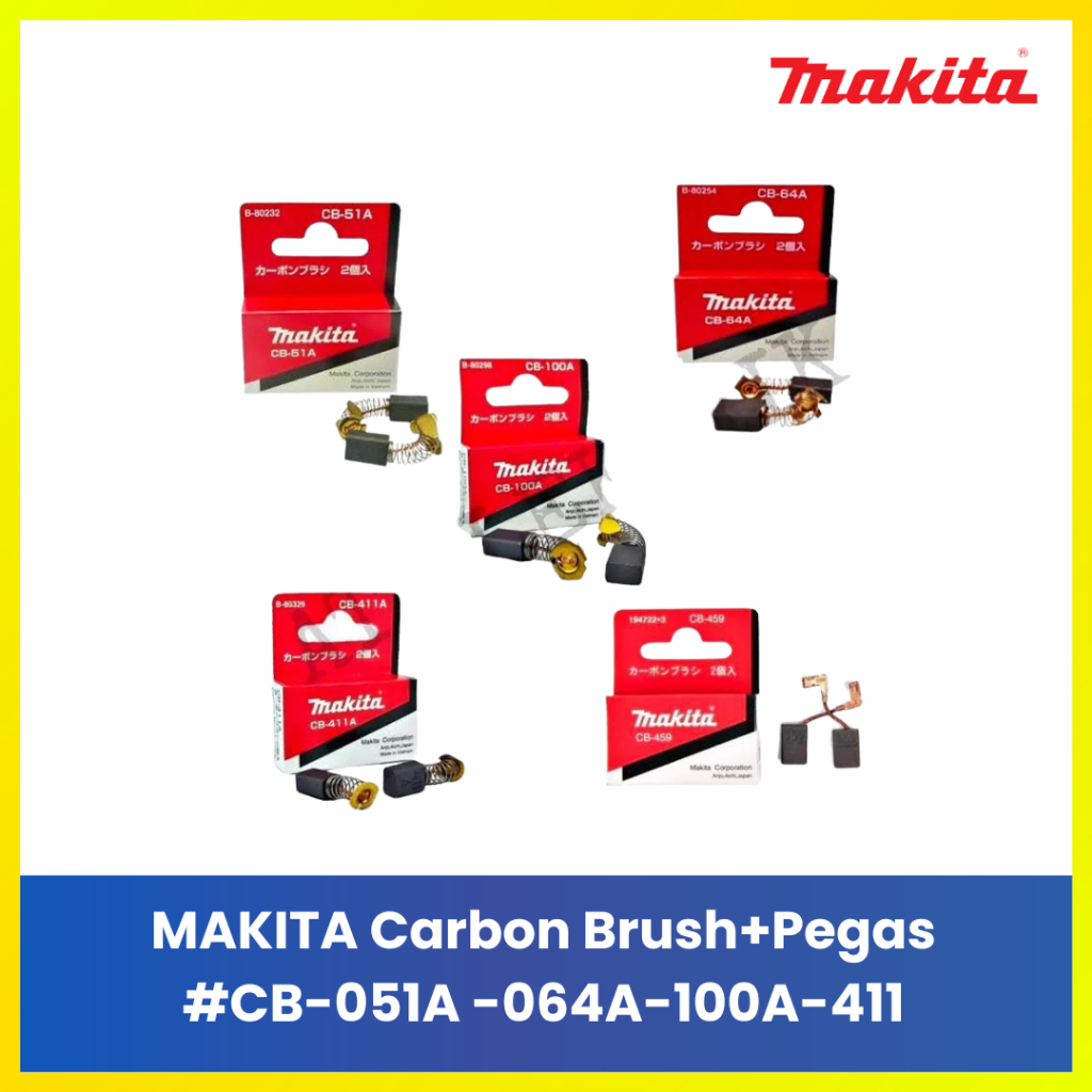 Makita CB-100 CB-411 CB-051 CB-064 Carbon Brush Sparepart Mesin Pertukangan Murah