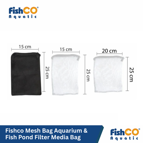 Mesh Bag Kantong Tas Media Filter Aquarium & Kolam Ikan 15x25cm, 15x20cm, 20x25cm