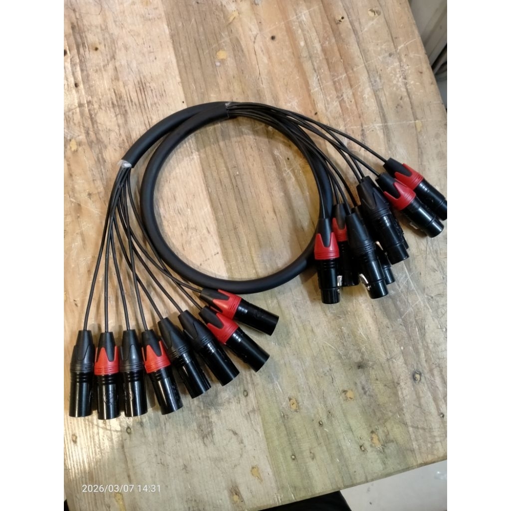Snake kabel 8Chanel Panjang 1meter