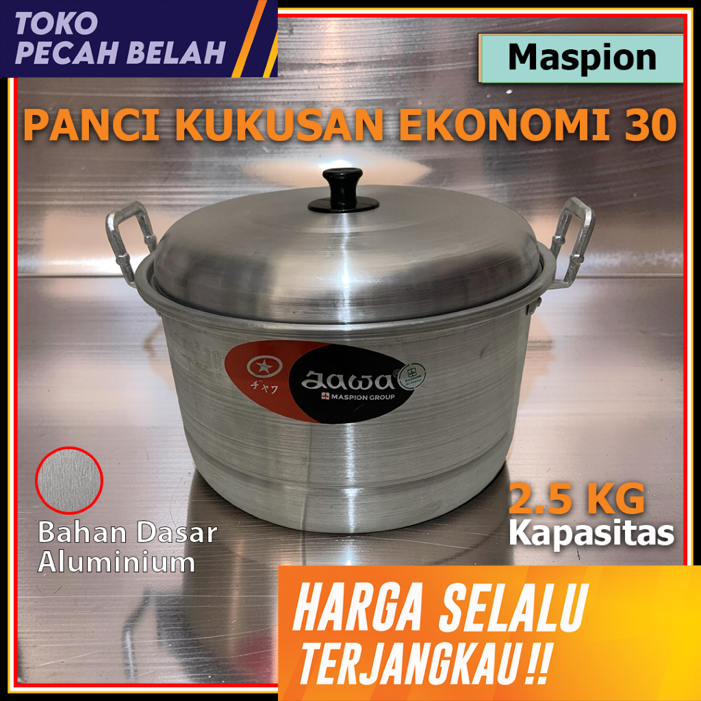 Panci Kukusan DANDANG EKONOMI Jawa 30 CM Aluminium