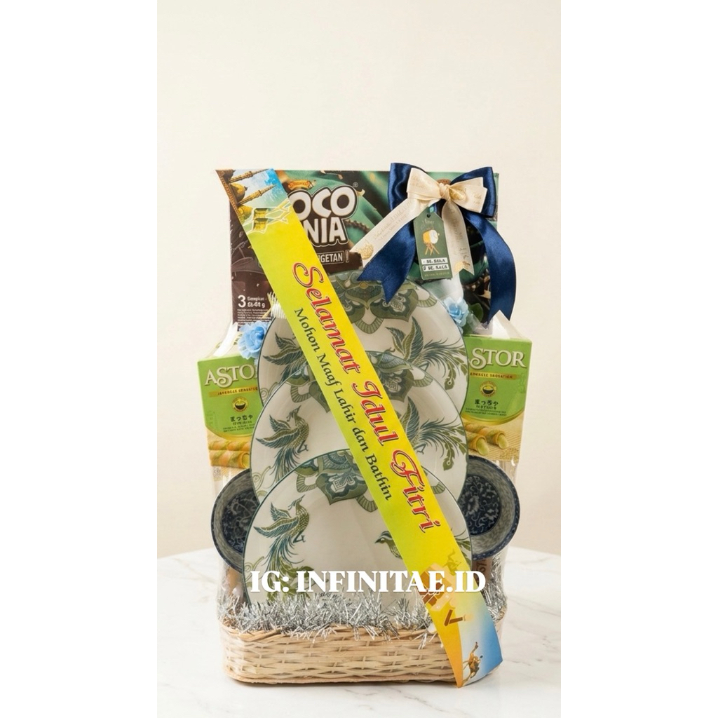 hampers set piring keramik