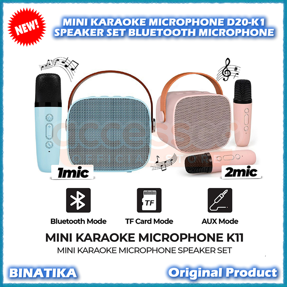 MINI KARAOKE MICROPHONE D20-K1 SPEAKER SET BLUETOOTH MICROPHONE