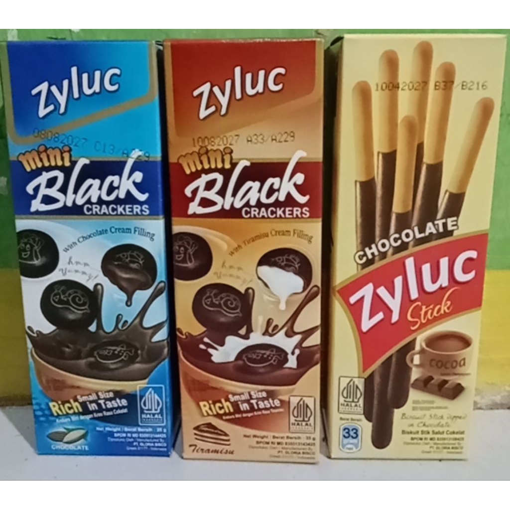 Zyluc Mini Black 35g , zyluc stick chocholate 33g, tiramisu 35gr