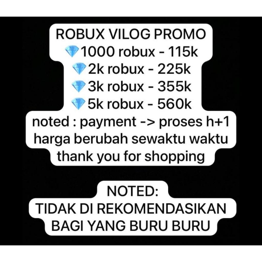 PROMO ROBUX