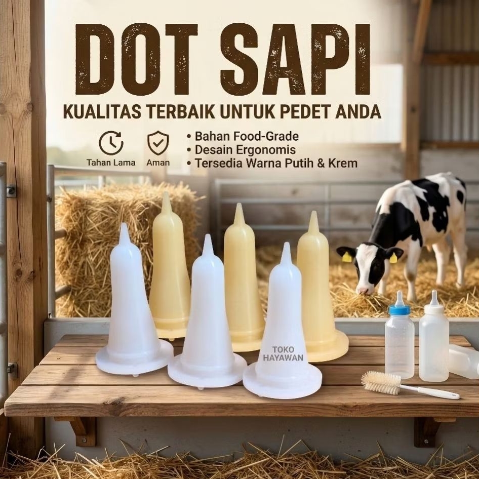 [ DOT SAPI TEBAL ] Premium Import Dot Sapi Kambing Silikon Lembut dan Tahan Lama