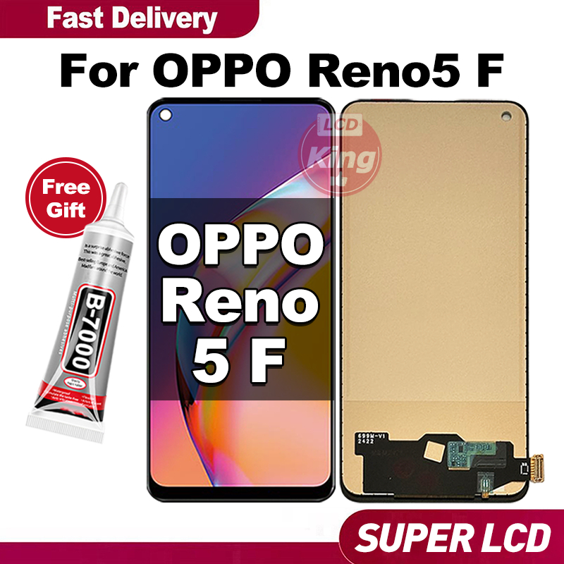 KING LCD FOR OPPO Reno 5F hp Touchscreen Fullset For Glass Touch Screen Digitizer COD
