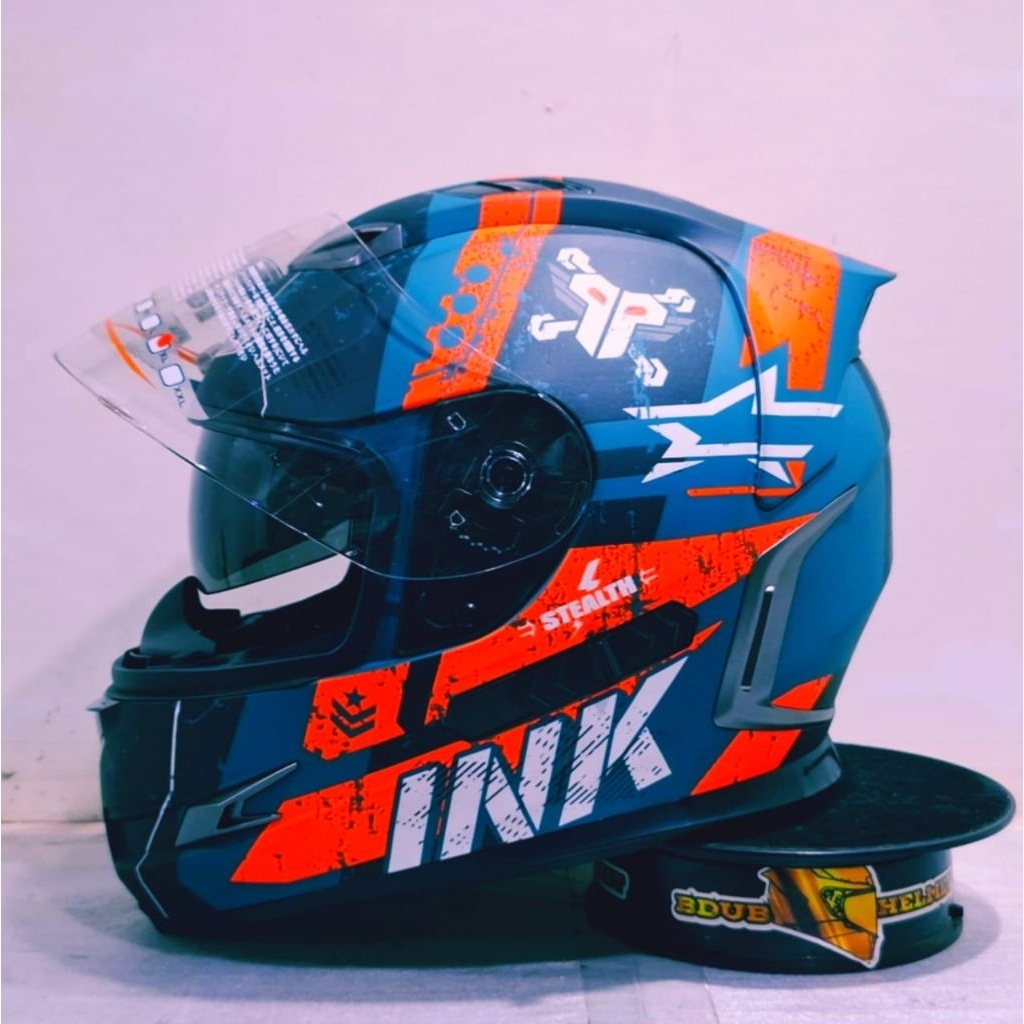 Helm full face ink Stealth Motif Samurai 100% Original INK