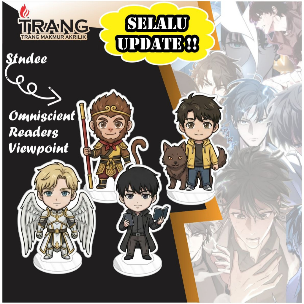 Standee Figure Akrilik omniscient reader's viewpoint ORV Chibi / Standing Action figure Acrylic omni