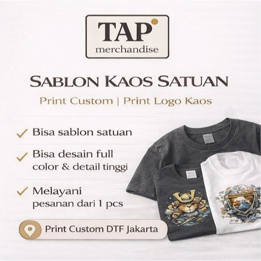 Print DTF Custom Sablon Kaos Satuan | Print Kaos Custom | DTF Jakarta