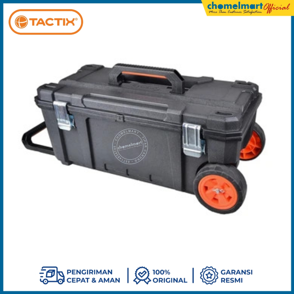 Tactix Kotak Perkakas Dengan Roda 71 Cm – Hitam10151017
