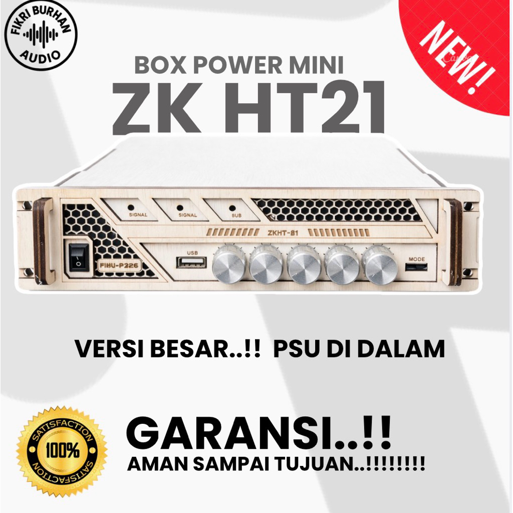 box zk HT21 versi besar power amplifier– Muat PSU Dalam | Casing Power Amplifier plywood 3MM CNC las