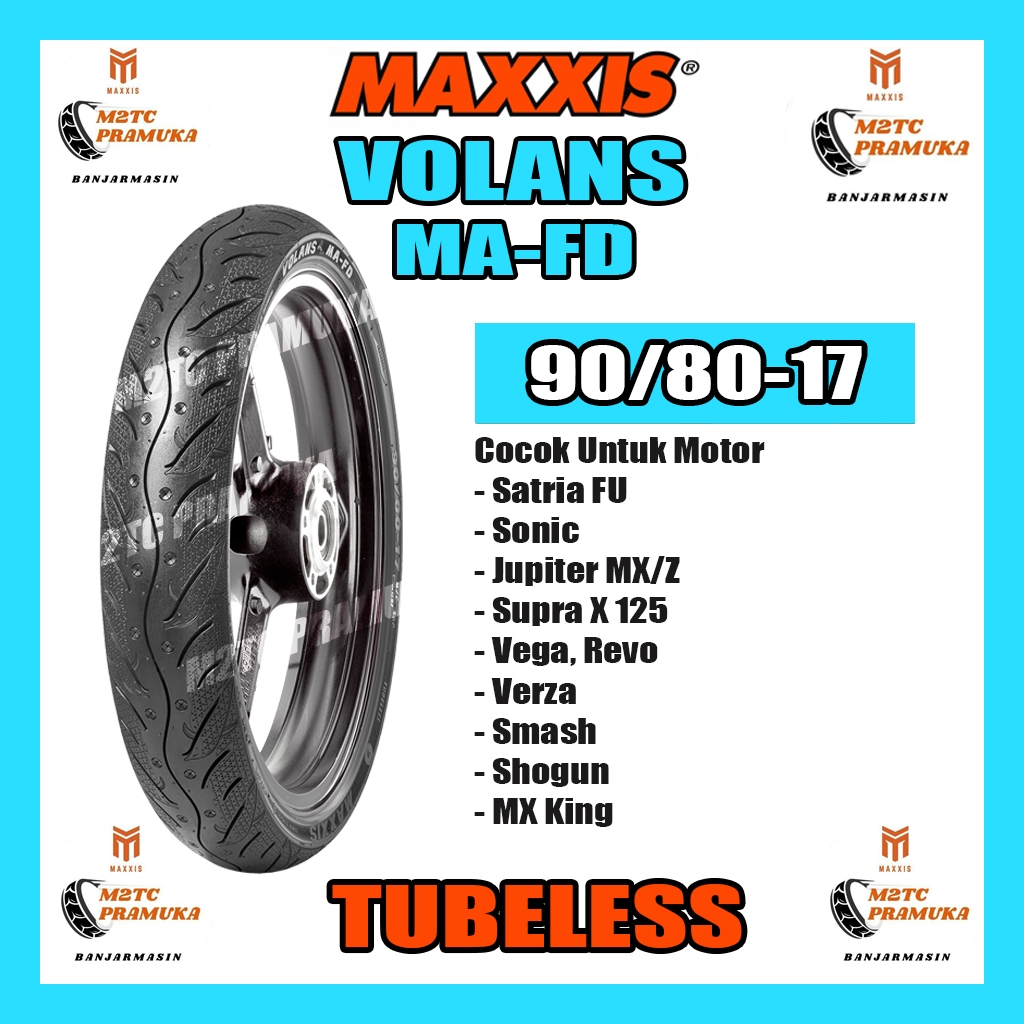 BAN MAXXIS 90/80-17 VOLANS MA-FD TUBELESS