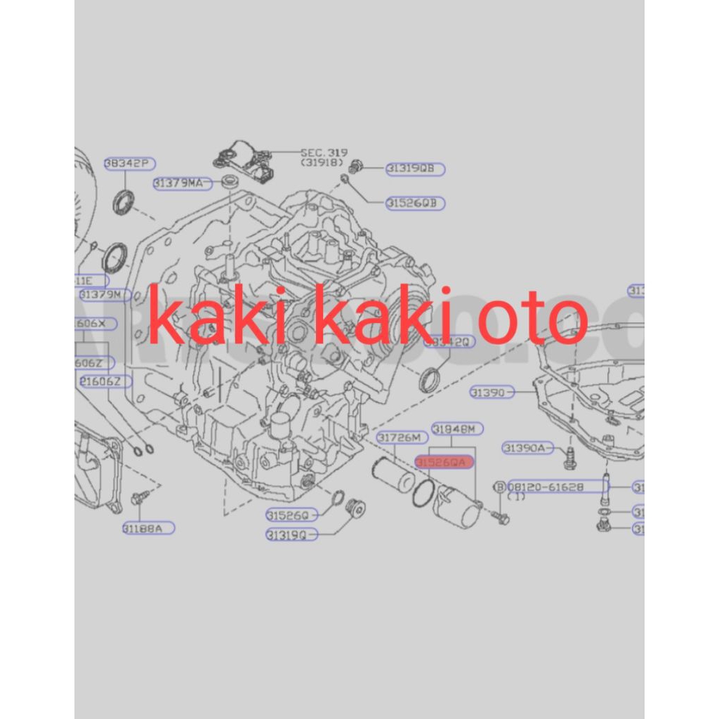 Seal oring filter oli gvnr cvt seal oring matic livina juke evalia