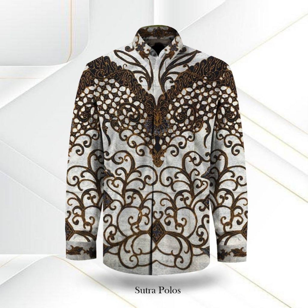 Bahan Batik Tulis Pola Kemeja Sutra ATBM Premium