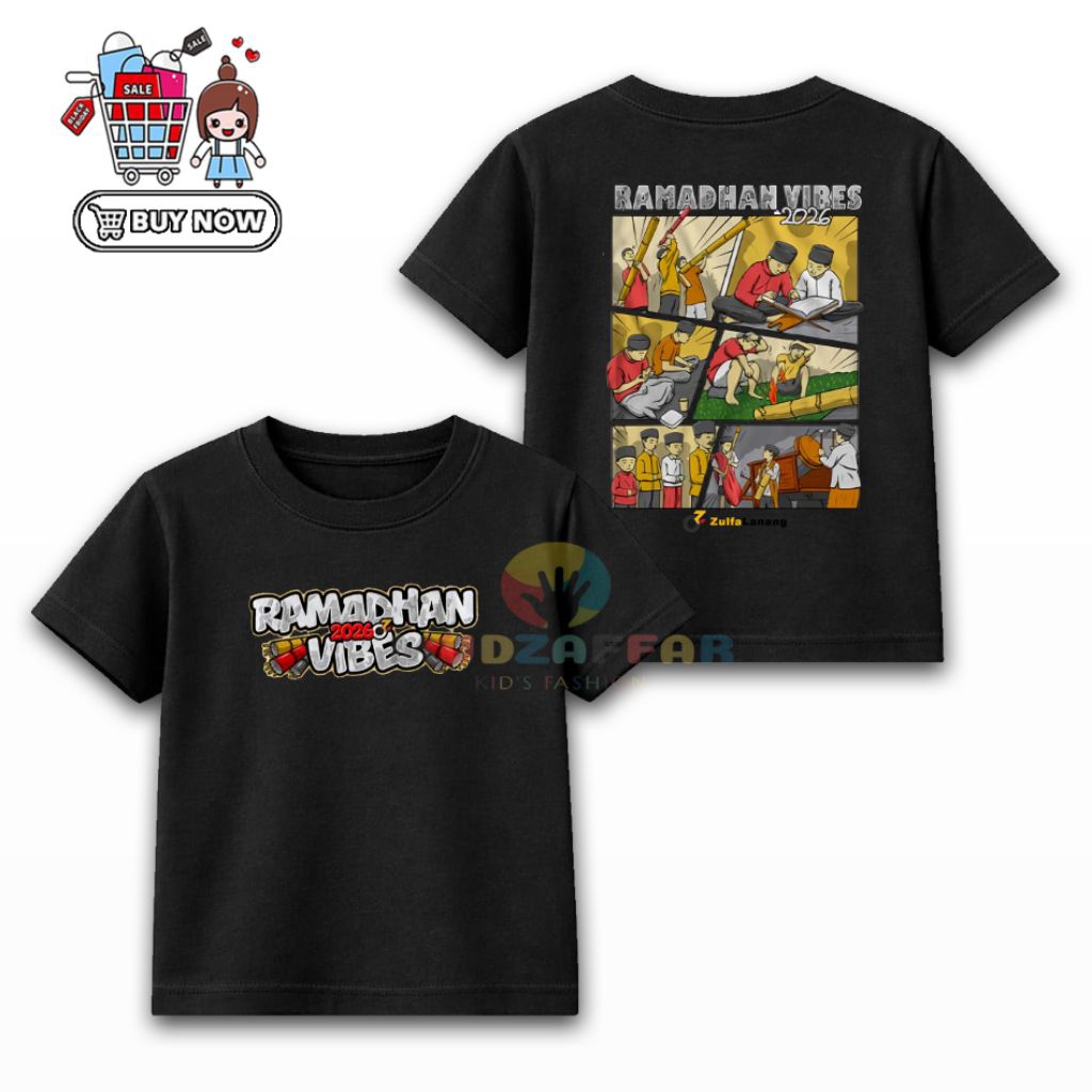 BAJU KAOS ANAK ZULFA LANANG RAMADHAN VIBES KAOS ANAK ZULFA LANANG