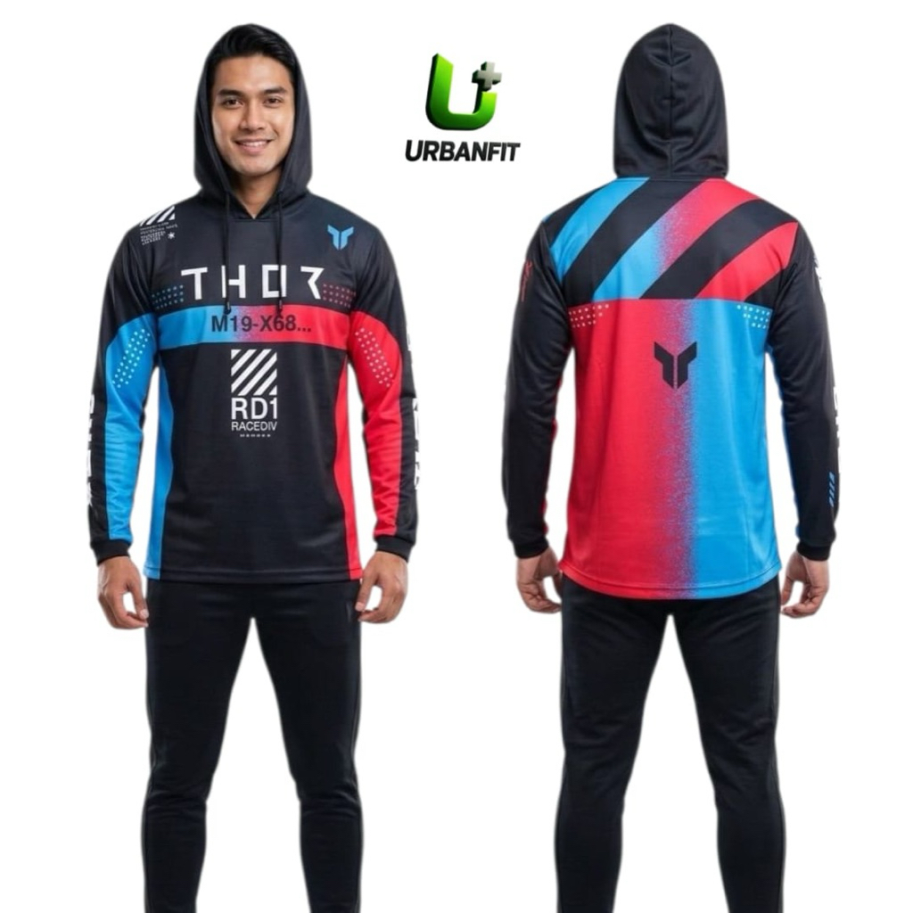 JERSEY RACING JERSEY SEPEDA BAJU KUPLUK MOTOR KAOS MOTORCROSS JERSEY MOTORTRAIL HOODIE SPORT