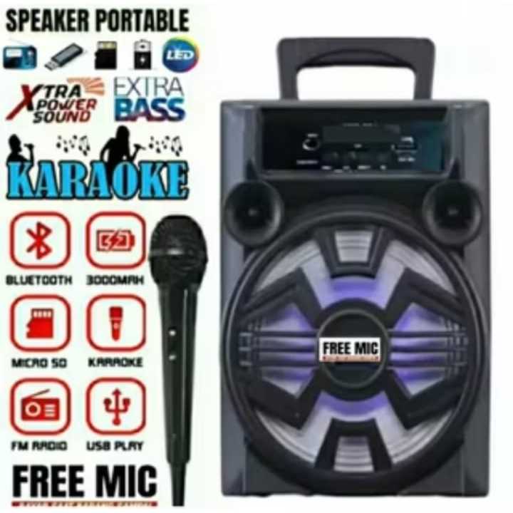 Speaker Portable Bluetooth Karaoke F-316BT / speaker aktif full bass
