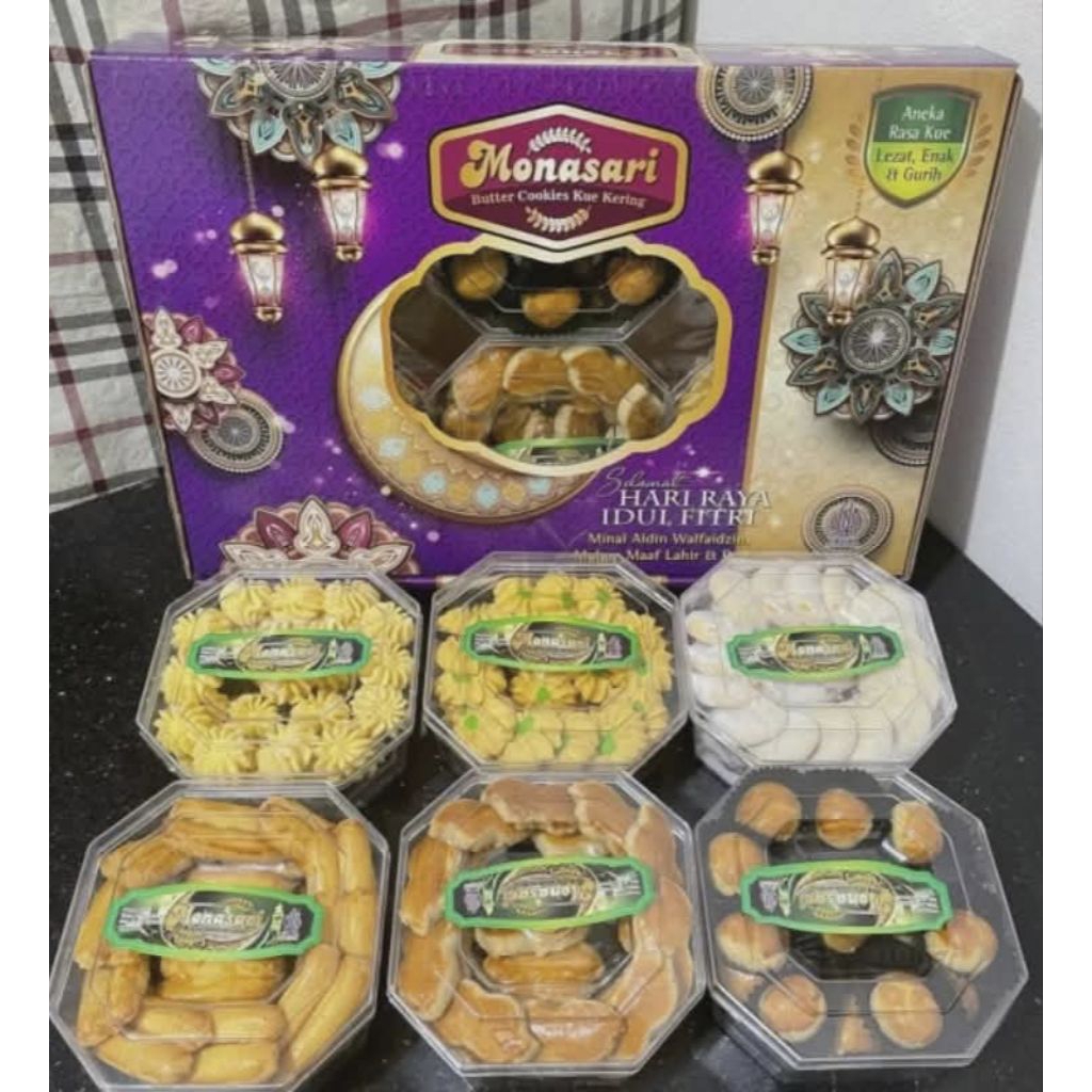 (BATAM) Hampers/parcel paket lebaran produk bellarosaIsi 6 toples kue kering