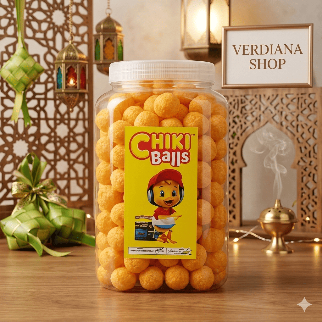 jajan lebaran CHIKI BALLS Snack Ori Kemasan Toples jagung bakar Full Original Tangan Pertama