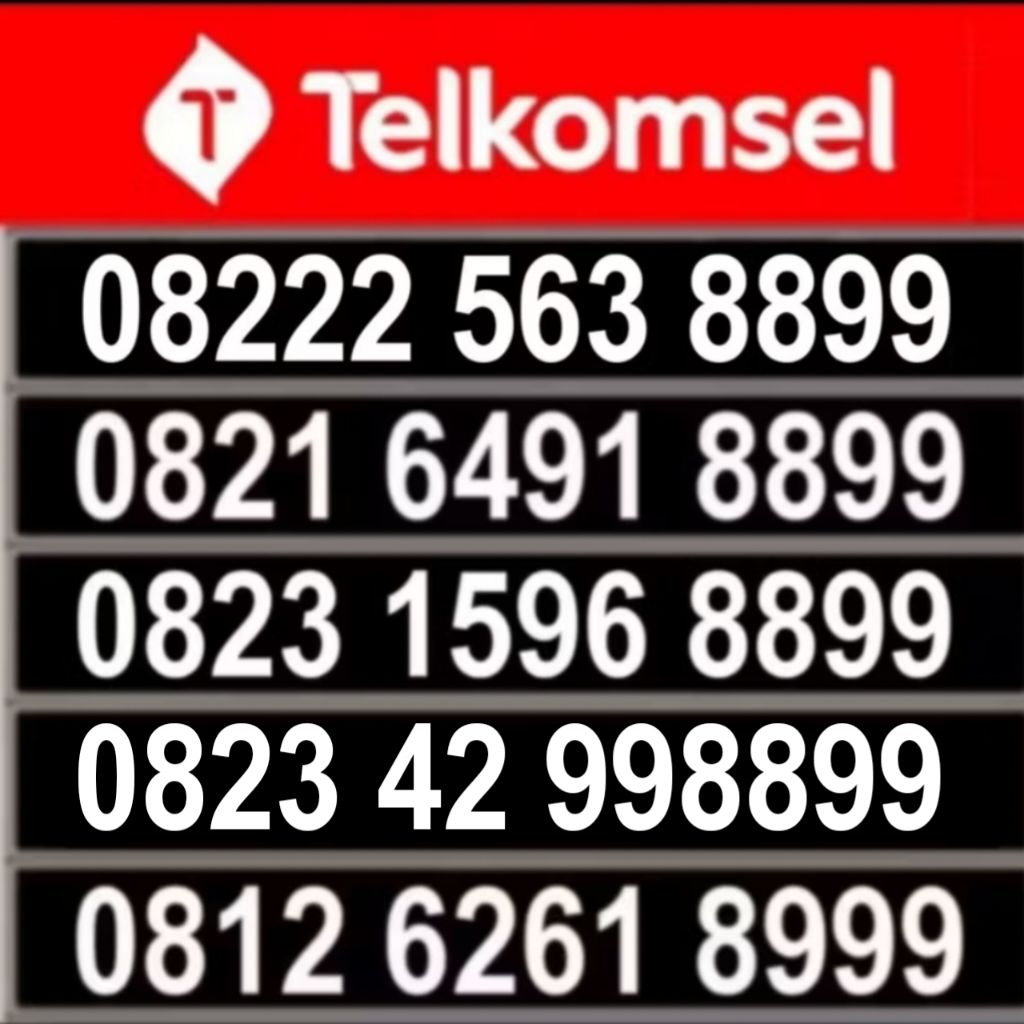 nomor cantik 2828 8899 8999 kartu simpati 4g cantik