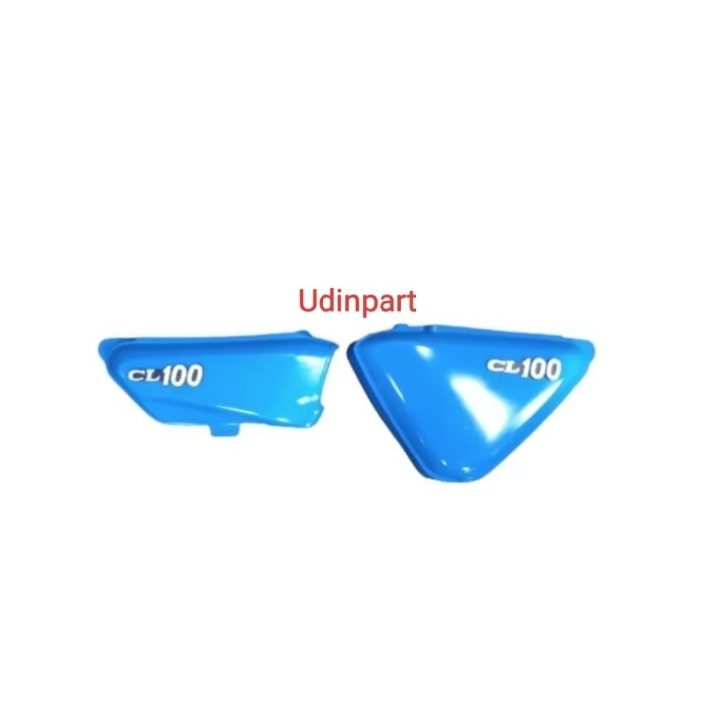 Box aki honda CL100 tepong kanan honda CL100 set emblem