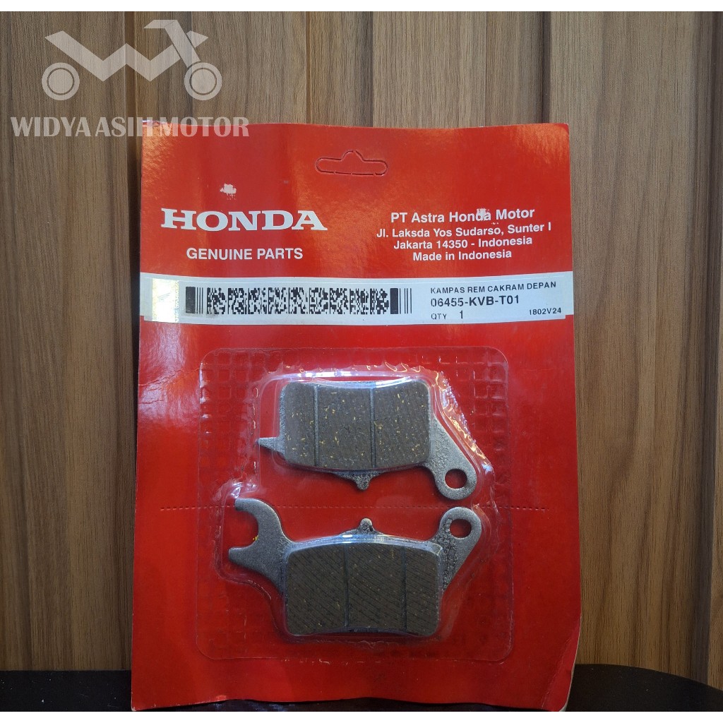 Kampas Rem Depan KVB Honda Beat Scoopy Spacy Vario 110 CW Karbu Fi Vario 125 150 Old LED 2015 - 2017