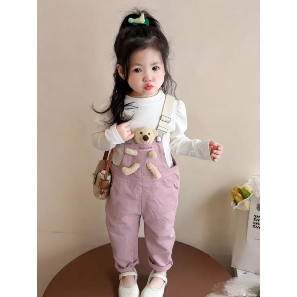 (ha) Overall boneka anak perempuan