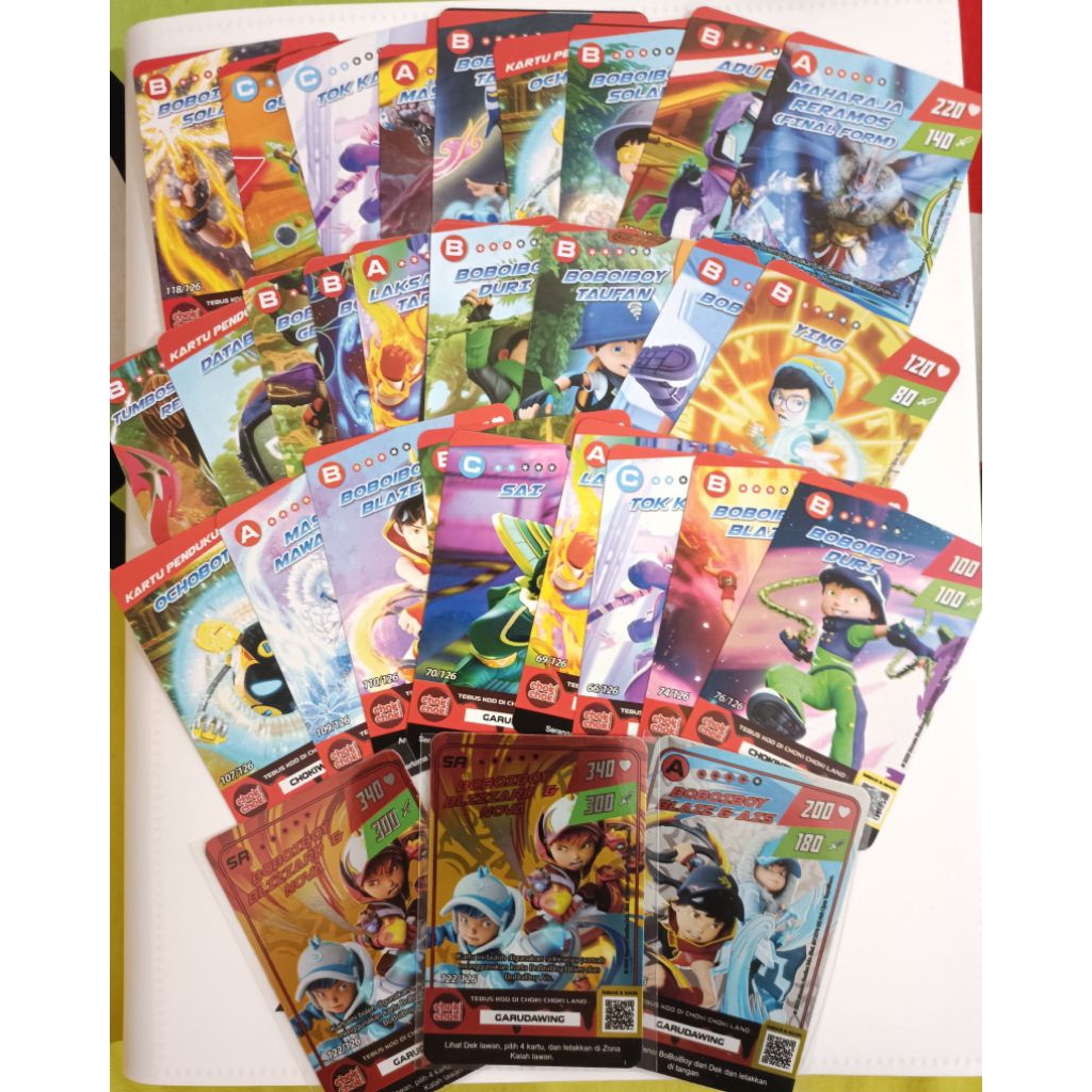 Kartu Boboiboy Choki Choki SR