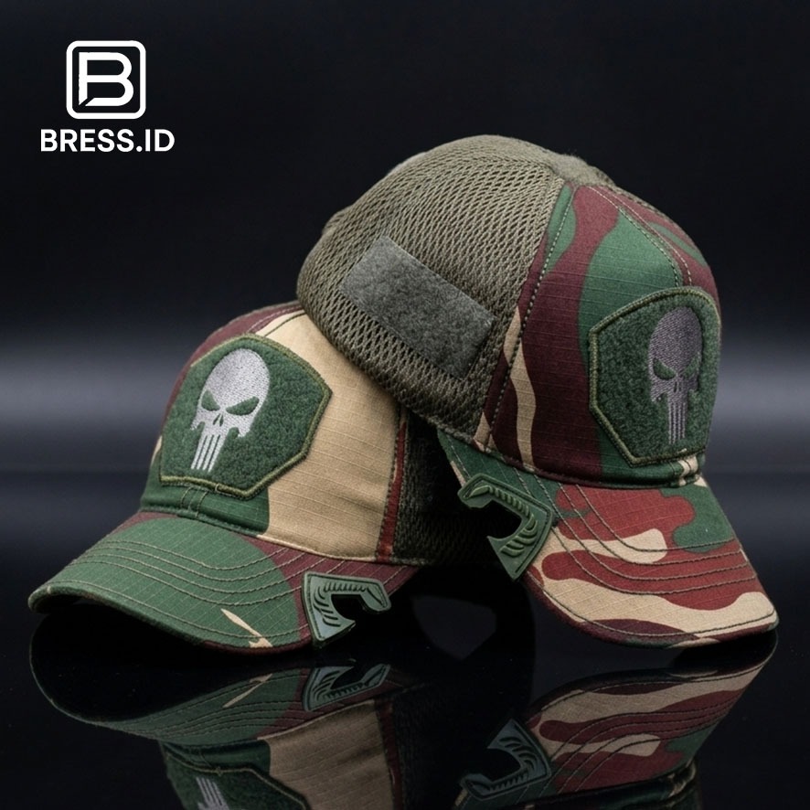 Topi punisher hitam KOPASSUS coak tactical KOPASSUS