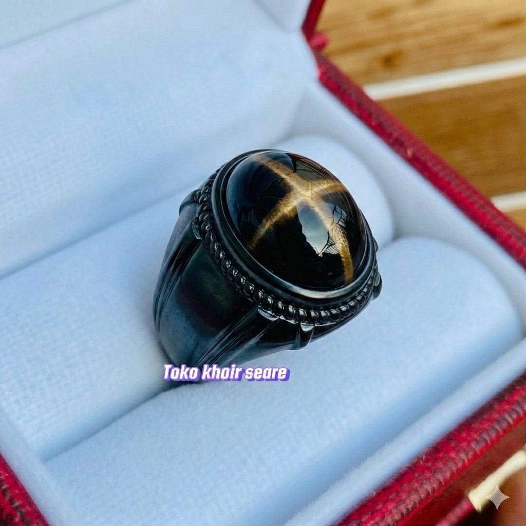 Cincin Batu Tapak Jalak Super mewah Minimalis
