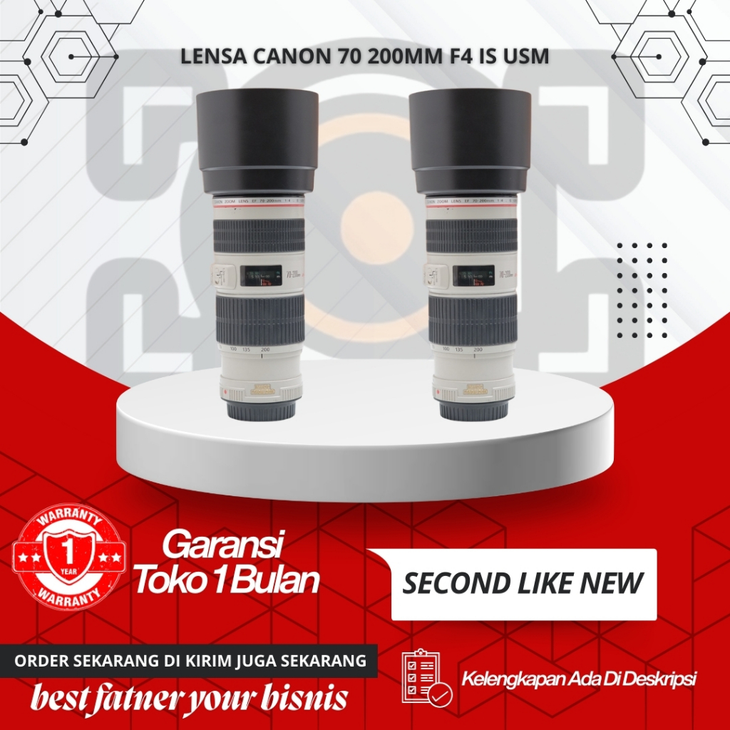 lensa canon 70 200mm f4 is usm murah