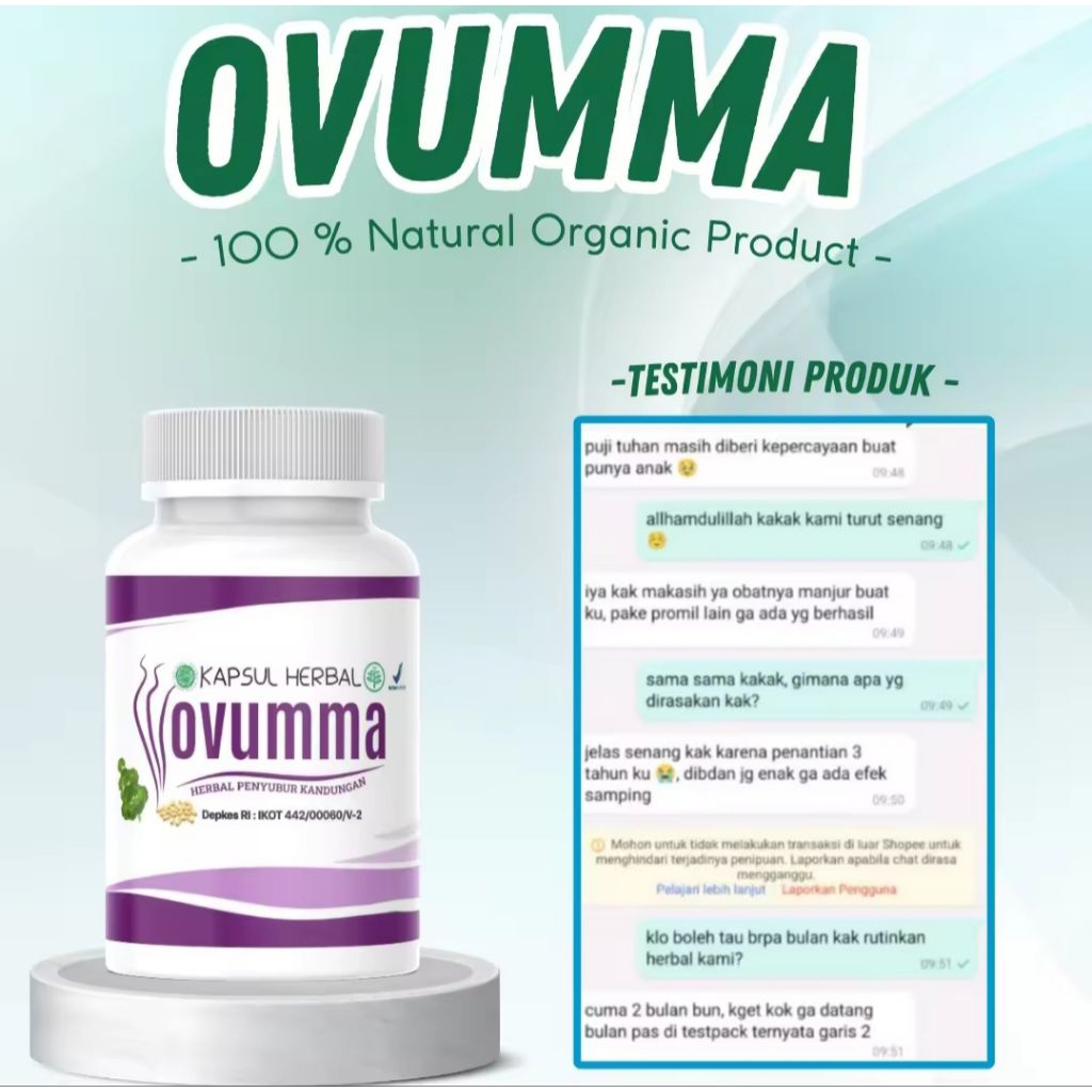 (ALM) Penyubur Rahim Wanita Agar Cepat Hamil, Penyubur Kandungan Cepat Manjur Best Seller Ovuma 100%