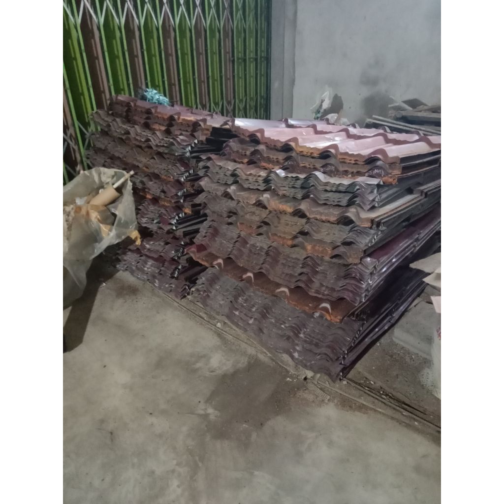 Atap Seng Genteng Borongan Seken Secon Second Bekas Pakai Merah