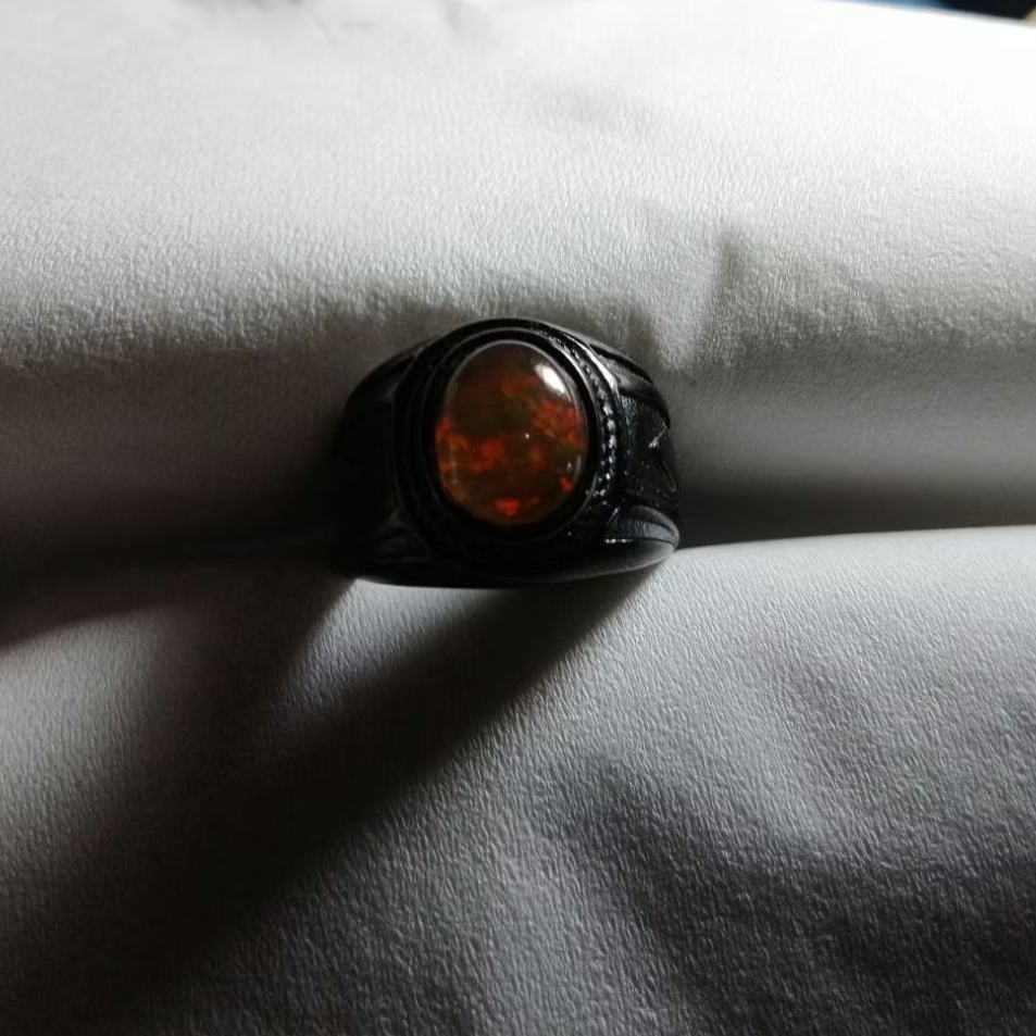 Cincin batu kalimaya kristal natural