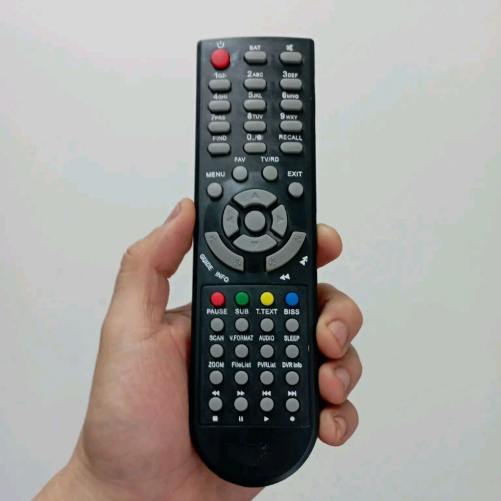 Remote Remot Reciever Parabola DVB-S2 Universal Tanpa Setting Tanaka Sakura Samurai T21 Jurassic T22