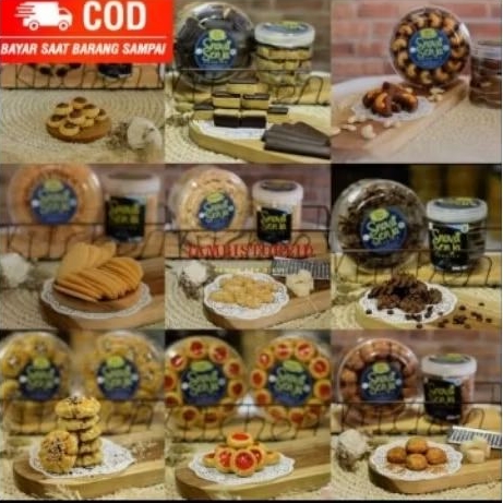 (JAMBISTOREID) JAMBI LANGSUNG KIRIM Kue Kering Premium Cookies 1kg Nastar Keju Chocochips Sagu Keju 