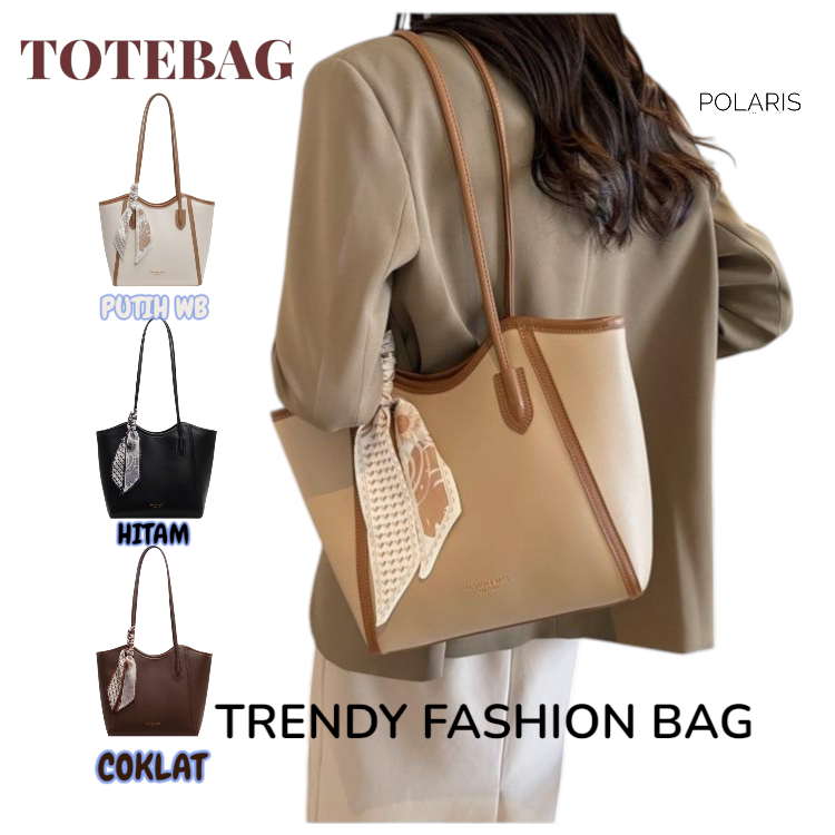 Tas Totebag Wanita  - Desain Elegan, Kapasitas Besar, Bahan Premium Tas Kuliah Dan Kerja