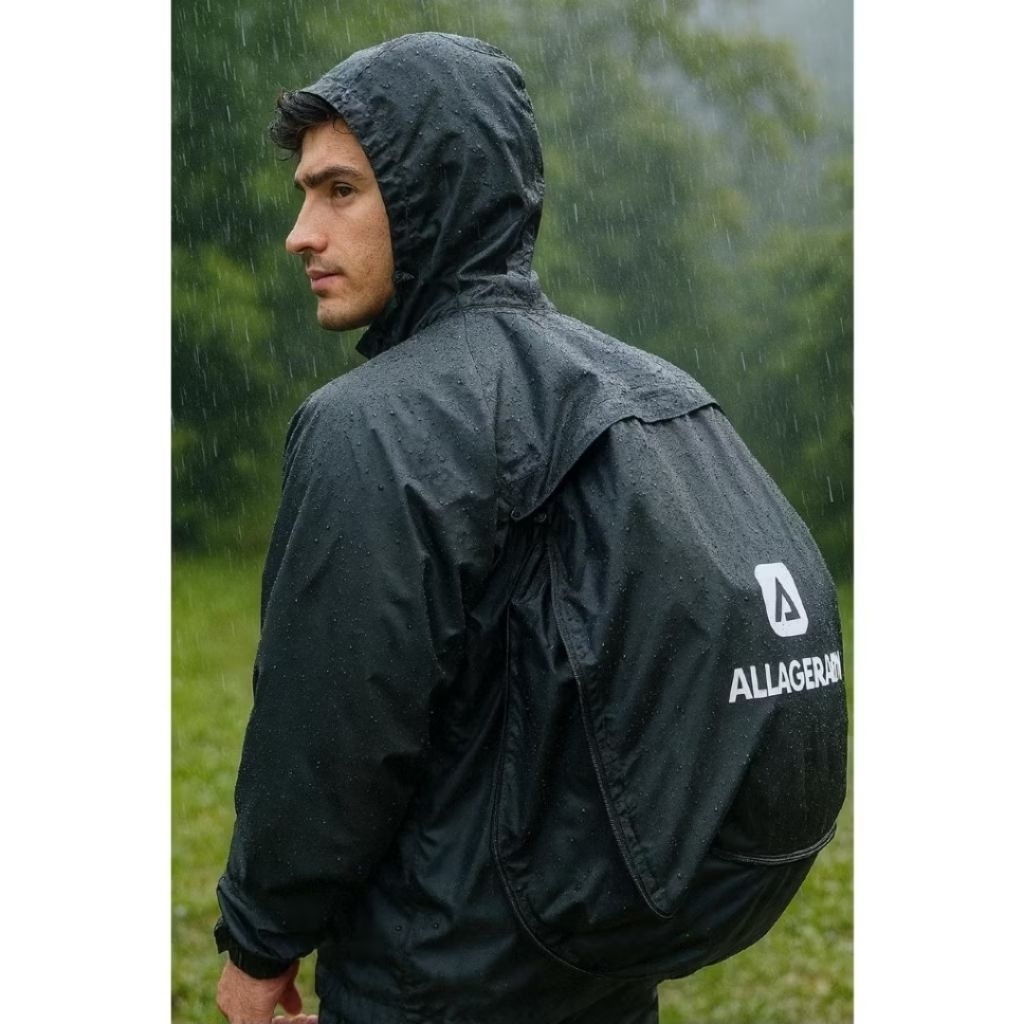 Jas hujan Raincoat setelan jumbo dewasa pria wanita