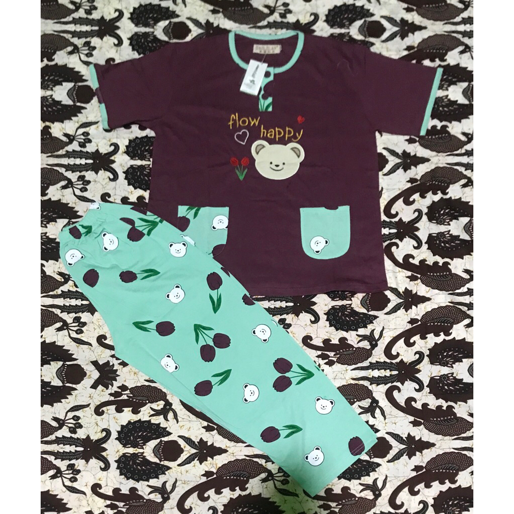 TESSA / DAILILAN / FOREVER / ALVIN SABATA Baju tidur dewasa CP JUMBO Pakaian Tidur Celana Panjang Ka