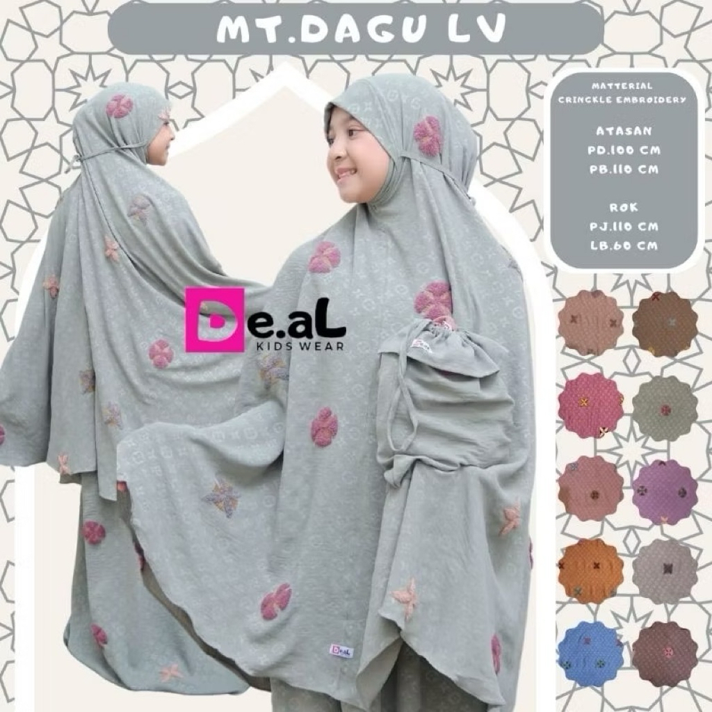 Makassar Mukena Anak Tanggung/Mukena Anak 7-13 Tahun/Mukena Anak 3-6 TAHUN/Mukena Anak premium