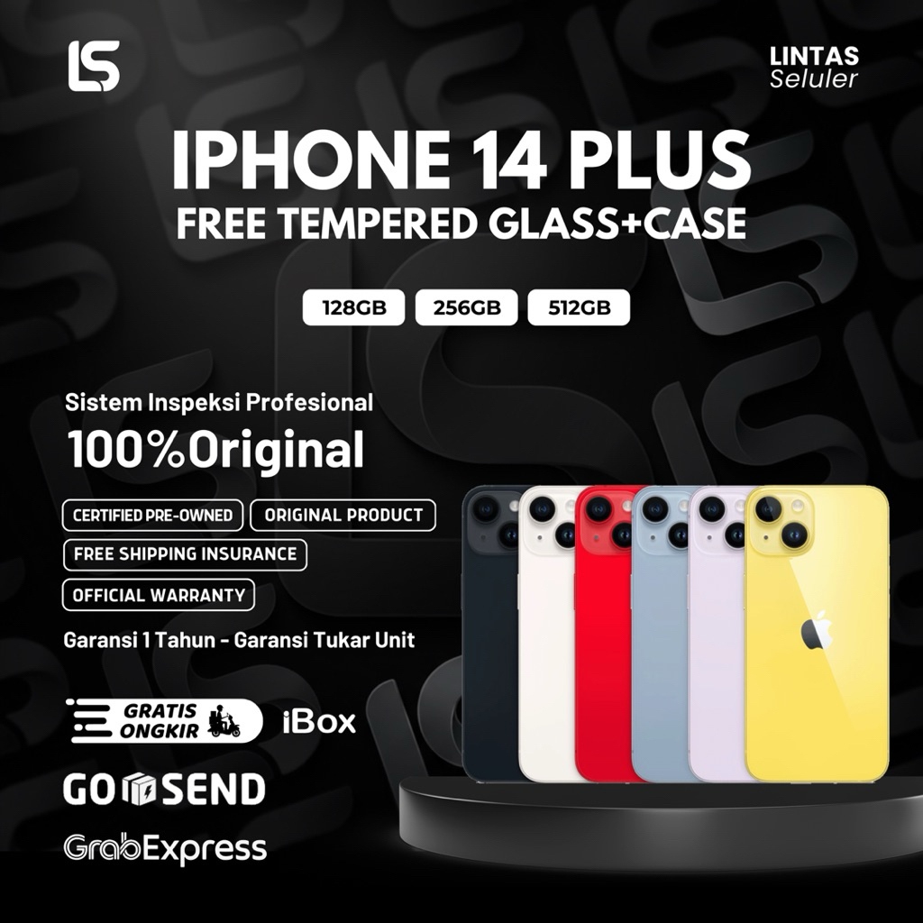 Apple iPhone 14 Plus 128GB / 256GB / 512GB Garansi Resmi Indonesia Original Apple – Lintas Seluler