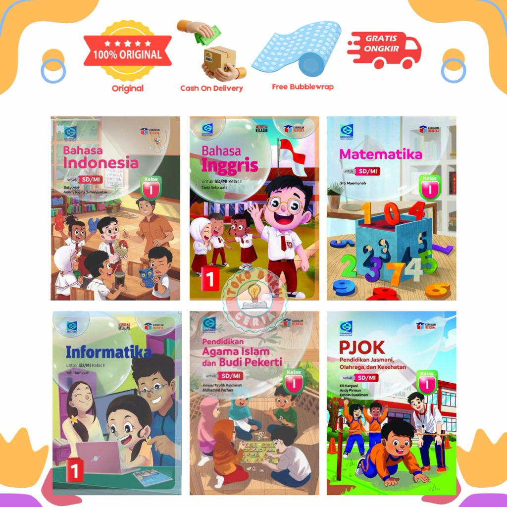 Buku Grafindo kelas 1 SD/MI Kurikulum Merdeka Penerbit Grafindo Media Pratama