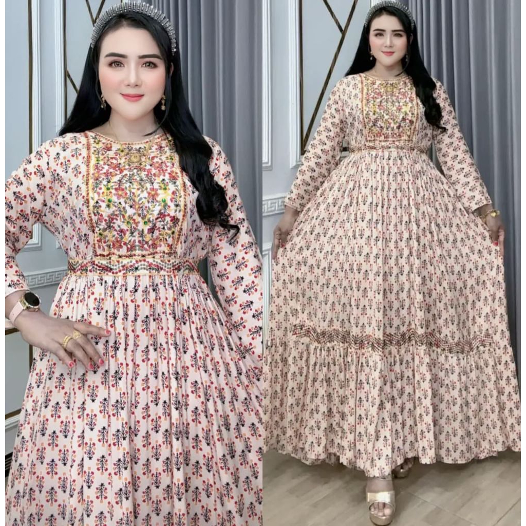 COD maxy hindi gamis india Jumbo Jodha Nagin |Nayla|