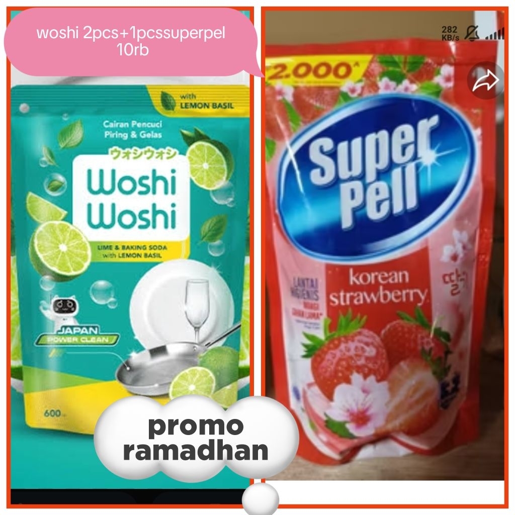 Woshi Woshi 200ml 2 pcs + Superpel 75ml 1 pcs